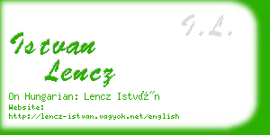 istvan lencz business card